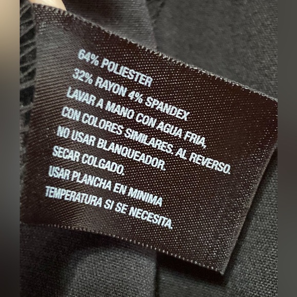 East 5th Black Velvet Floral A-Line Skirt. Vintage Velvet Floral Skirt Y2K - Picture 8 of 12